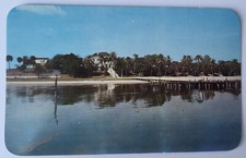 VTG 1952 PC USEPPA ISLAND CLUB HOUSE LEE COUNTY FL BEACH TENNIS COURTS MINT picture