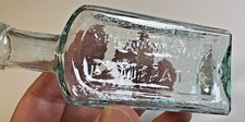 Antique Davis Inflammatory Extirpator Bottle Open Pontil Rolled Lip New York NY picture