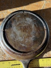 Vintage Lodge No. 7 Cast Iron Skillet 3 Notch Heat Ring 7 SK 8-B USA picture