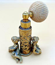Stylebuilt Accessories 24K Gold Plated Cherub Perfume Atomizer Vanity Ormolu picture
