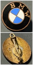 Vintage 1930s -1940s BMW Enamel Lapel Pin Badge - Steinhauer & Lück Maker Marked picture