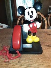 Vintage 1994 Disney MICKEY MOUSE PHONE AT&T Desk Telephone. Model 210.  picture