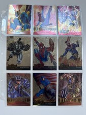 1995 Metal Marvel Spider-Man, Cyclops, Capt. America Gold Blasters Plus More picture
