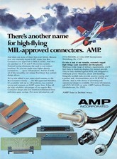 AMP Inc Connectors F-16 Avionics Lead Assembly Aircraft System Vtg Mag Print Ad picture