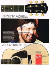 1994 FENDER SX Acoustic Guitar DANNY SHIRLEY Confederate Railroad Vintage Ad picture