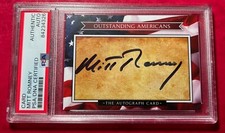 SENATOR MITT ROMNEY SIGNED AUTOGRAPH OUTSTANDING AMERICAN CARD PSA DNA CERTIFIED picture