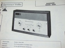 Original Sams Photofact Manual RANGAIRE 5000 (742) picture