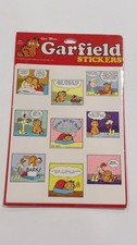 Vintage 1978 Garfield Comic Strip Stickers Jim Davis Odie 9 Panels Sealed picture