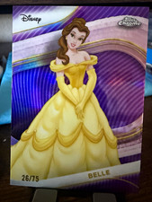 2025 Topps Chrome Disney Belle #125 Beauty and the Beast Serial Numbered 26/75 picture