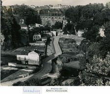 Luxembourg bird's eye view art photo by G. Mannheim picture
