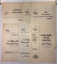La Habra Heights Avocado Association Annual Report Lot 1940’s picture