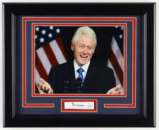 Bill Clinton Signed Custom Framed Cut Display (JSA) picture
