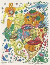 Daniel Johnston Signed Limited Edition Print – “Whitney – Visions” – #61/100 picture