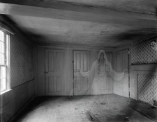 GHOST in a HAUNTED Empty Eerie Room- 5 x 7 inch Print picture