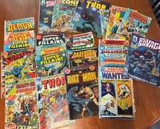 Lot Of 29 Low Grade Bronze Age Marvel DC Comics Thor Batman Star Lord Superman picture