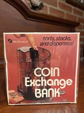 Vintage Mag-Nif Coin Exchange Bank Coin Sorting Machine Original Box Sealed New picture