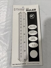 Vintage C-THRU standard/Metric Ruler No. 18 made in usa picture