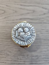 BUCCELLATI STERLING SILVER ANGELS CHERUBS TRINKET Toothfairy PILL BOX IN Bag picture
