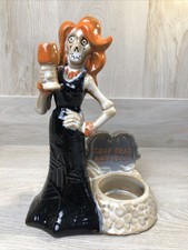 Yankee Candle Boney Bunch DROP DEAD GORGEOUS Halloween Votive Candle Holder NEW picture