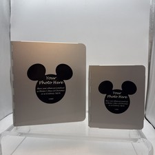 Two Matching New Silver Aluminum Walt Disney World Photo Albums picture