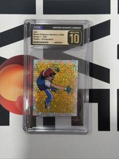 1998 Pokemon Merlin Stickers Series 1 Special Glitter Ash #S26 CGC 10 Pristine picture