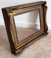 Antique Exceptional Art Nouveau Pie Crust 6 x 8 Vintage Gesso Picture Frame picture