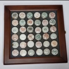 Pre-1900s Antique Beer Bottles Cap's.Collection 36 pieces.Original 100% picture