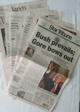 Star Tribune 2000 Minneapolis Newspaper BUSH ELECTED US PRESIDENT Gore Bows Out picture