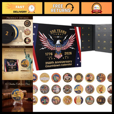 24PCS USA 250th Anniversary Commemorative Coin Gift Set, 2026 Patriotic Gift for picture