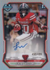 2026 BOWMAN - CHROME PROSPECT AUTOGRAPH #BCPA-JWI J'KOBY WILLIAMS - #490/499 picture
