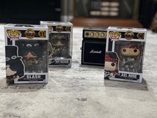 Funko Pop Guns-n-Roses Set: Axl Rose, Slash, Duff McKagan w/mini Marshall Amp picture