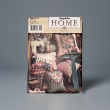 Vintage Sewing PATTERN Simplicity Home 8044 1998 Home Decorating Bed Pillows NEW picture