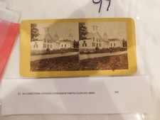 389 Williamson Vermont Historical Churchs Steroview Photo 1860s Architectural picture