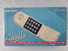 Radio Shack Apollo Fashion Fone Home Flip Phone New In Box 43-857 NOS White RARE picture