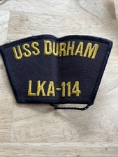 VTG USS Durham LKA-114 Navy Charleston Class Cargo Ship Patch picture
