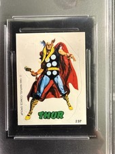 1980 Marvel Terrabusi Set-Break #237 Thor PSA 8 NM-MT RARE; Large Case; Doomsday picture