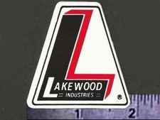 LAKEWOOD Industries - Original Vintage 70's 80's Racing Decal/Sticker 1.78 inch picture