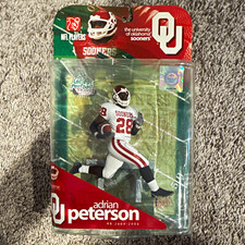 McFarlane Toys Adrian Peterson Oklahoma Sooners Figure, College Football, Base picture