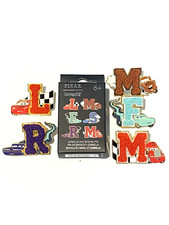 Disney Cars Letters Chenille Lounge Fly Mystery pin. New/box. You Choose. picture