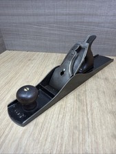 Vintage Stanley No 6 Plane Smooth Sole Woodworking Carpenter Tool V Logo Blade picture