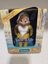 Vintage Mattel Disney Bashful Drawf Snow White Seven Dwarves 1992 NIB picture