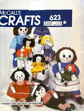 1980's McCall's Doll,Clothes,Transfer Pattern 623 Size 10