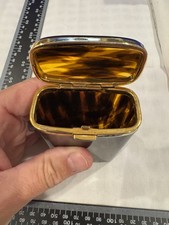 Vintage Lucite Cigarette Case, False Tortoise Shell Box picture