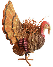 Bethany Lowe Retired Vintage Paper Maché Turkey T0417 - Fall Harvest Decor picture