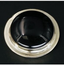 Native American Navajo SPENSER Sterling Onyx Cabochon PENDANT PINS Brooch 20 G picture