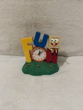 VTG Y2K Tek Time Musical Singing FUN SpongeBob Alarm Clock PARTIALLY WORKS READ picture