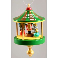 Santa's Little Big Top Hallmark Keepsake Miniature Ornament Boxed VTG 1997 Gift picture