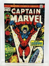 Captain Marvel 29 ~Est. 8.0 ~OW/W pgs ~Lies Flat ~Spine Solid ~Firm Staples ~Key picture