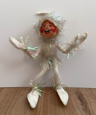 Annalee White Frosty Winter Elf Iridescent Tinsel  1994 Rare  picture