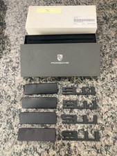 PORSCHE DESIGN 911 METAL MAGNETIC CAR BADGE EMBLEM SET OF 4. FACTORY ISSUED picture